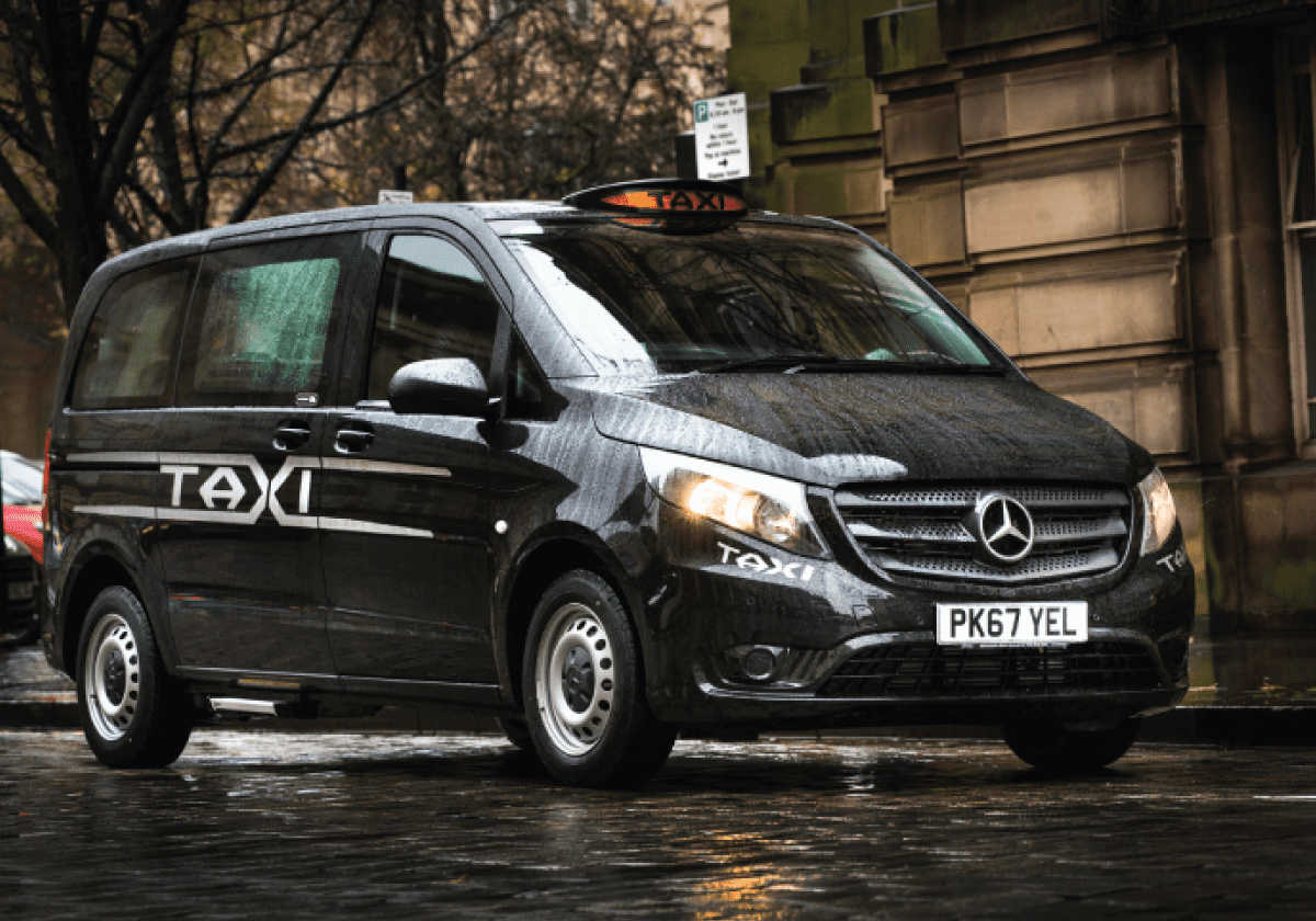 Airport-cabbie-Paul-is-flying-high-with-Ciceley’s-first-Mercedes-Benz-Vito-Taxi-text-image