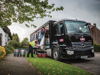 LWC Drinks Choose the Mercedes Benz Antos Truck