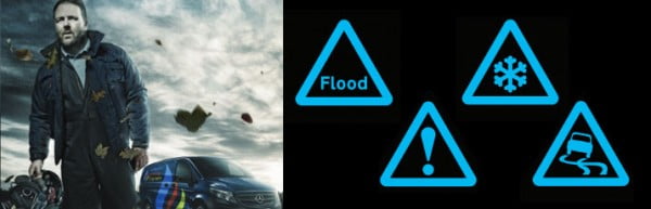 Safe driving in heavy rain