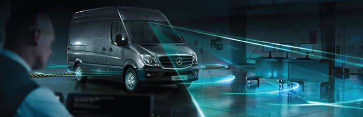Mercedes van safety technology