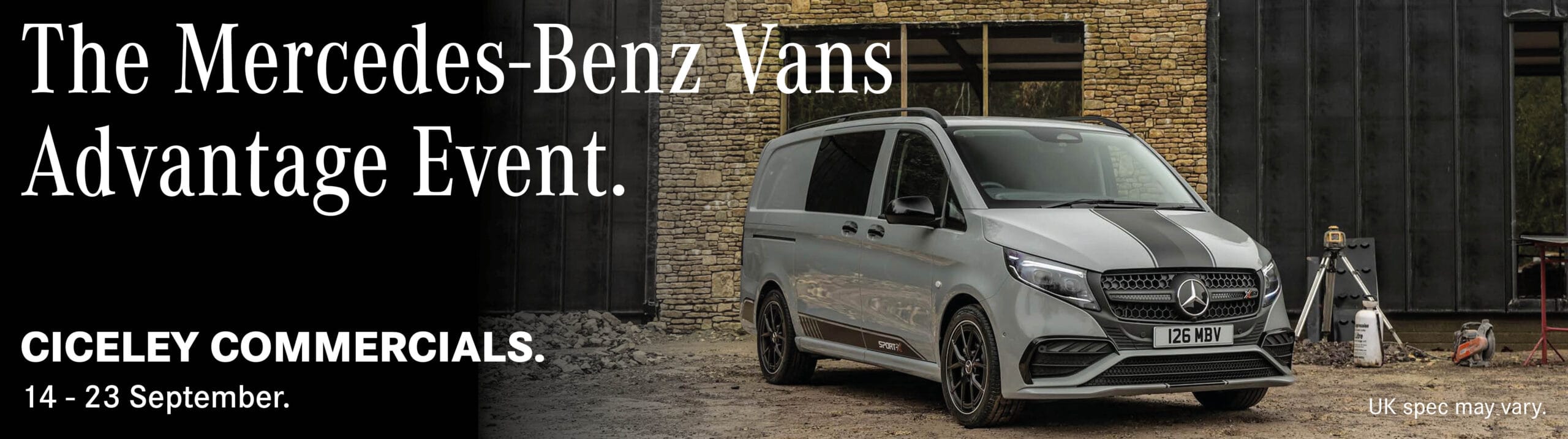 Mercedes-Benz Vans Advantage Event header image.